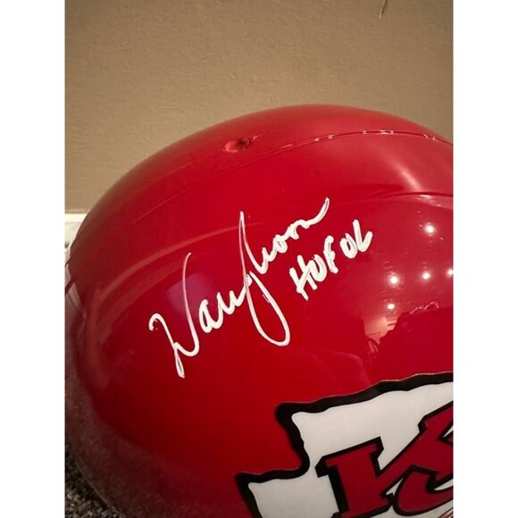Warren Moon signed autographed Kansas City Chiefs Full Size Rep Helmet Beckett - Picture 2 of 10